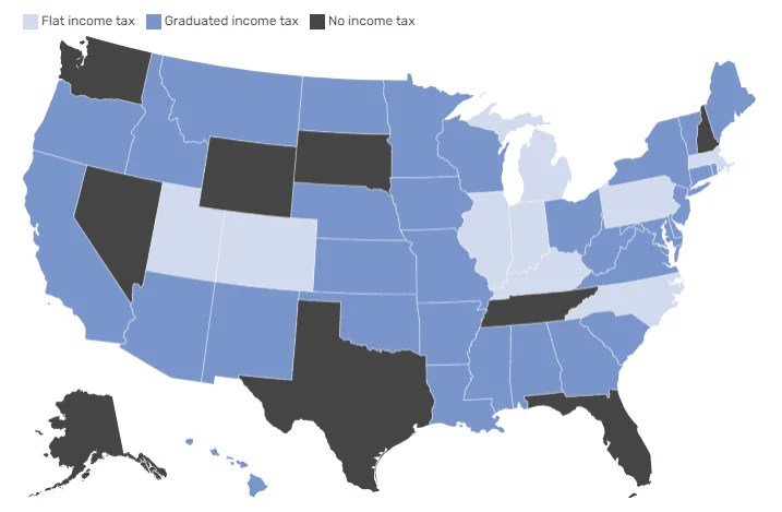 Cuộc sống Mỹ: 9 bang nào không đánh thuế thu nhập?